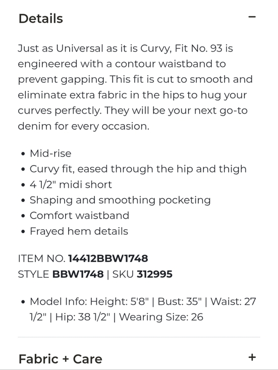 Sz 14/16 Buckle BLACK Curvy Fit 93 High Rise Acid Wash Shorts Sz 33 BBW1748 - Picture 6 of 9